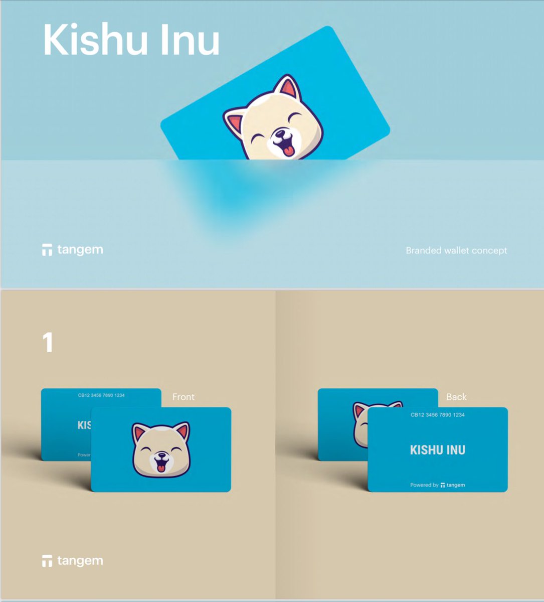 📣Update on #tangem wallets! 🔥Congratulations Design #1 has been chosen by the community and there will be an exclusive #kishu limited addition of 350 wallets available soon. Users will have to order them as fast as possible to be eligible on the first batch, and once 350…