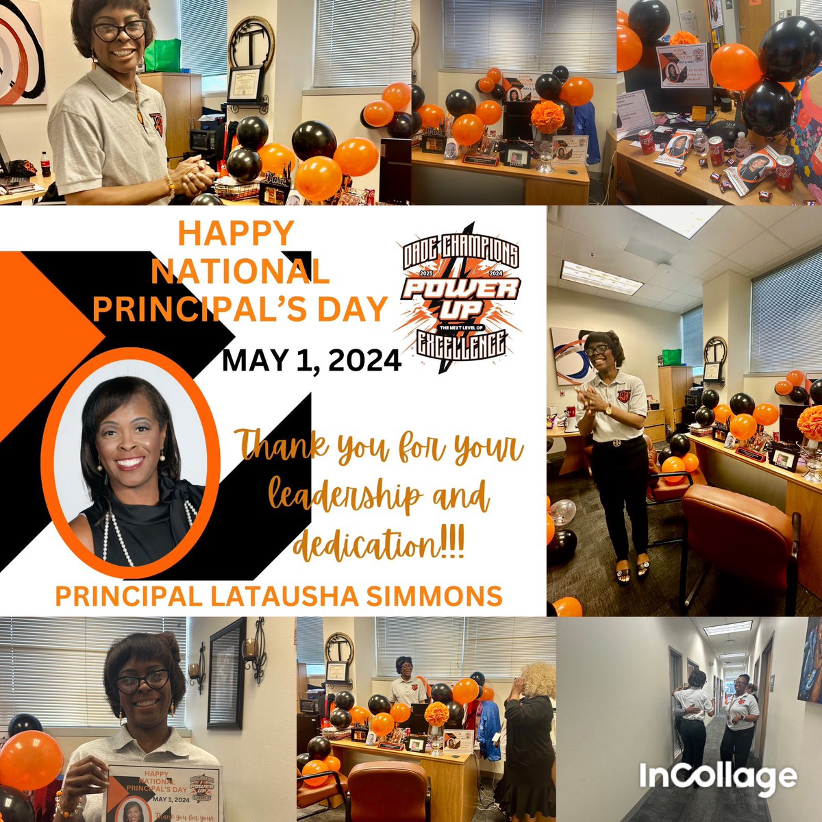 Happy National Principal’s Day to Principal Simmons! Thank you! We appreciate your leadership and dedication to educational excellence!@dallasschools @DallasISDSupt @ACEDallasISD @LincolnMadison7