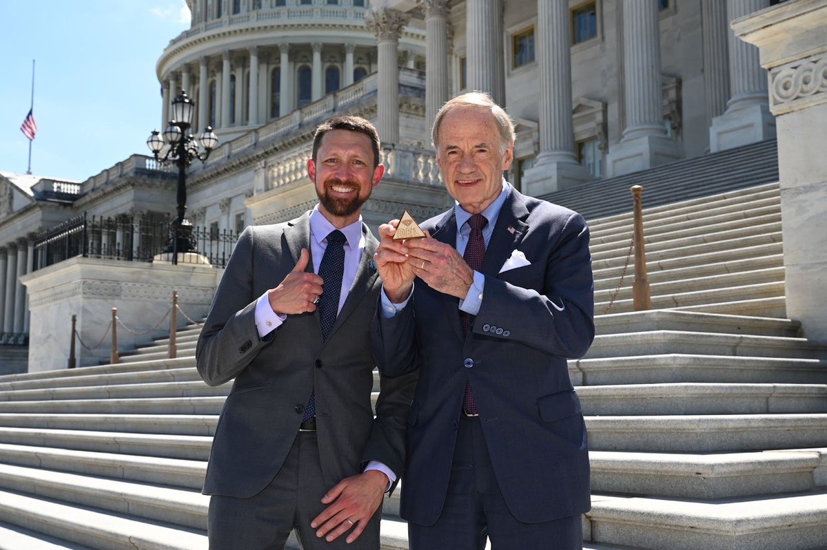 Today, I met with 2024 @DEDeptofEd Teacher of the Year Cory Hafer! Cory is doing wonderful work for Delaware students, and I recently saw his engineering classroom in action. It was great to see him again and hear about how he inspires the next generation at @MiddletownHigh.