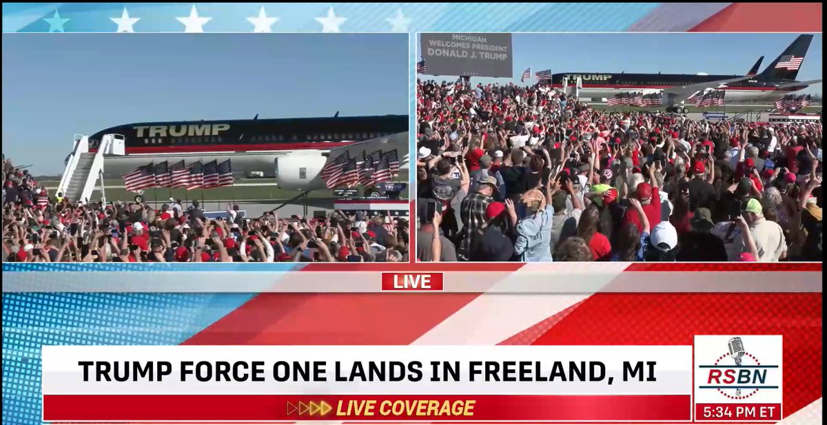 WOW...... AWESOME CROWD in Michigan... TRUMP getting ready to take stage - already had one rally in WI - now in MI - The man is AMAZING!! TRUMP 2024!!!!! 🇺🇸🇺🇸🇺🇸🇺🇸🇺🇸🇺🇸🇺🇸🇺🇸👍🏻👍🏻👍🏻🇺🇸🇺🇸🇺🇸🇺🇸🇺🇸🇺🇸🇺🇸