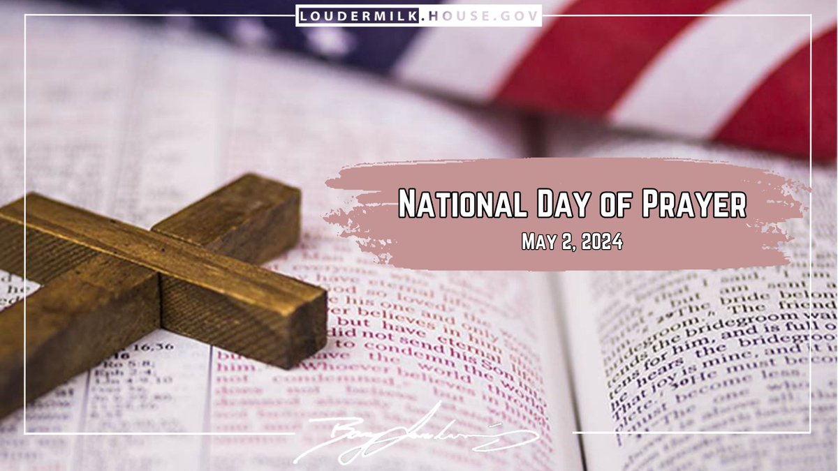 On this #NationalDayofPrayer, please join me in praying for our great country.