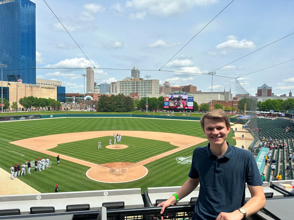 A beautiful day with a big 14-5 win for our Indianapolis Indians! It was my first Indians game in a long time… it was a blast! Victory Field is a jewel of our city!