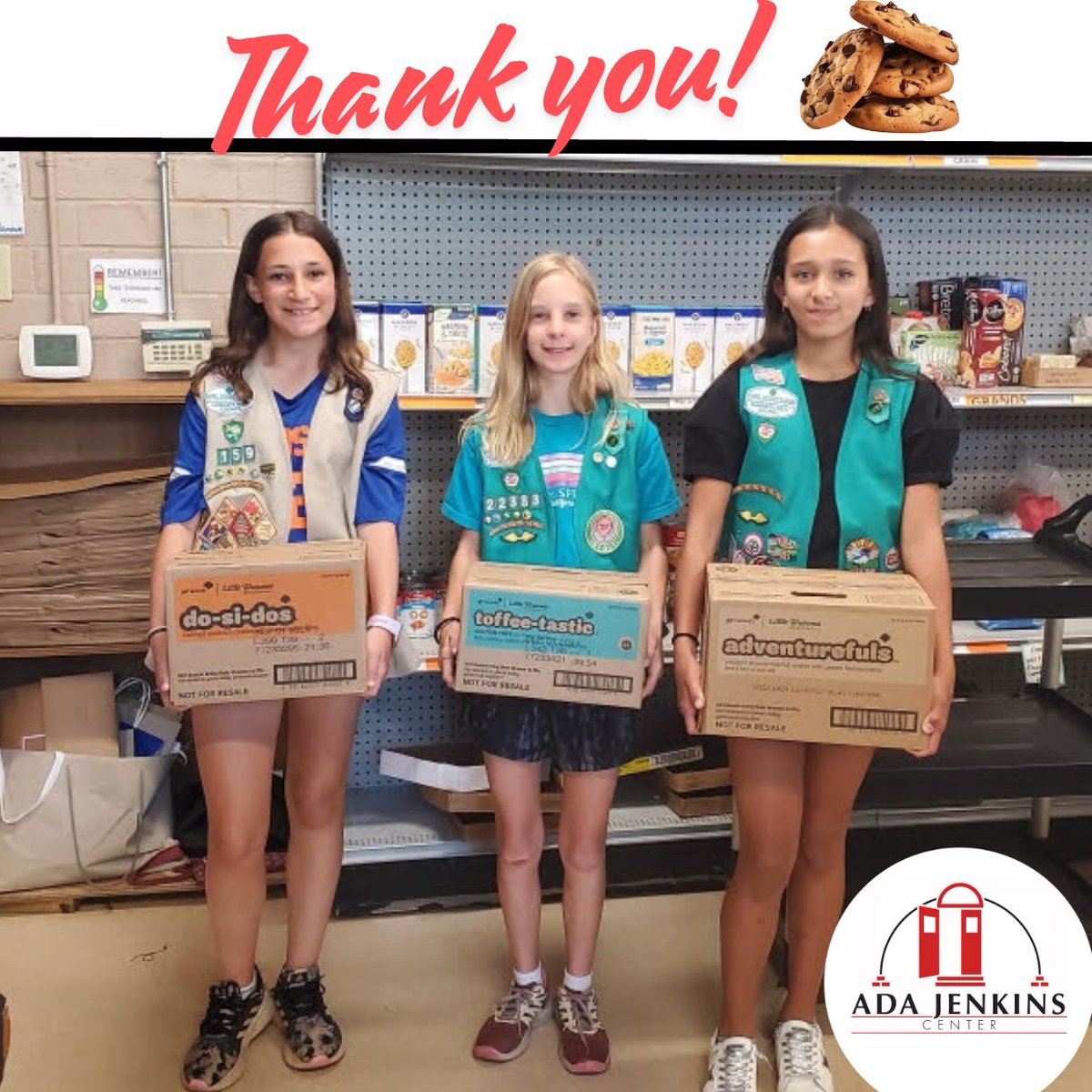 Girl Scout troop 159 recently donated cookies for our food pantry clients, as part of their 'Cookies for a Cause' program. Thank you for thinking of thinking of our clients in such a sweet way! 💖
@girlscouts