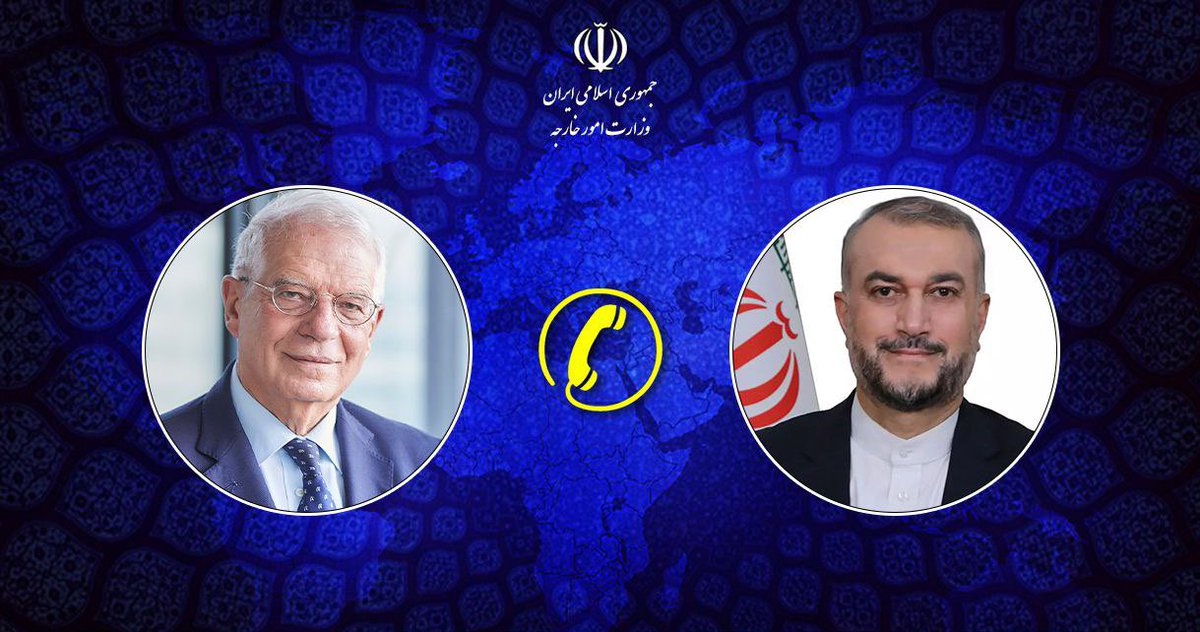 #Iran FM had a phone call with EU FP chief, discussing bilateral & regional issues as well as Iran-IAEA cooperation. Iran FM urged EU to respect Iranian armed forces, saying IRGC played a constructive role in fighting terrorism. He said Iran-IAEA cooperation is in good direction.