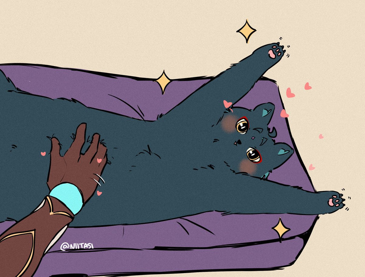 Belly rubs? Yes! but only from Aether🌟~

#XiaoAether