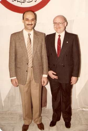 Dr. Samir Geagea in Kfarshima, 1986.