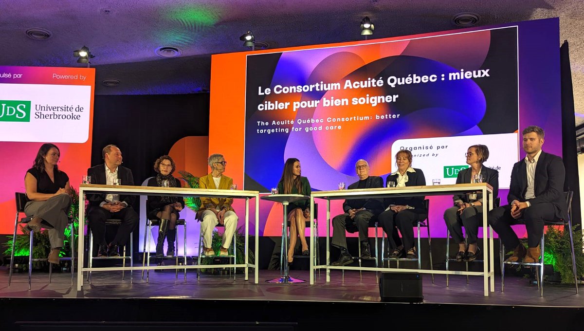 Lors de la conférence de fermeture d'@EffervescenceV, le consortium Acuité Québec, fruit d'une collaboration soutenue en partie par une subvention du Ministère de l’Économie de l’Innovation et de l’Énergie du Québec (MEIE) via le programme FACS du CQDM, a été au cœur des échanges
