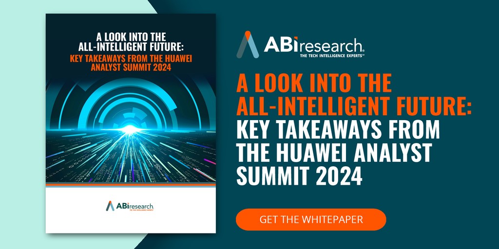 ABI Research analysts were at the @Huawei Analyst Summit, and they've captured everything you need to know in this new whitepaper. Download now for their key takeaways: go.abiresearch.com/lp-a-look-into… #ai #wifi7 #5g #5gadvanced