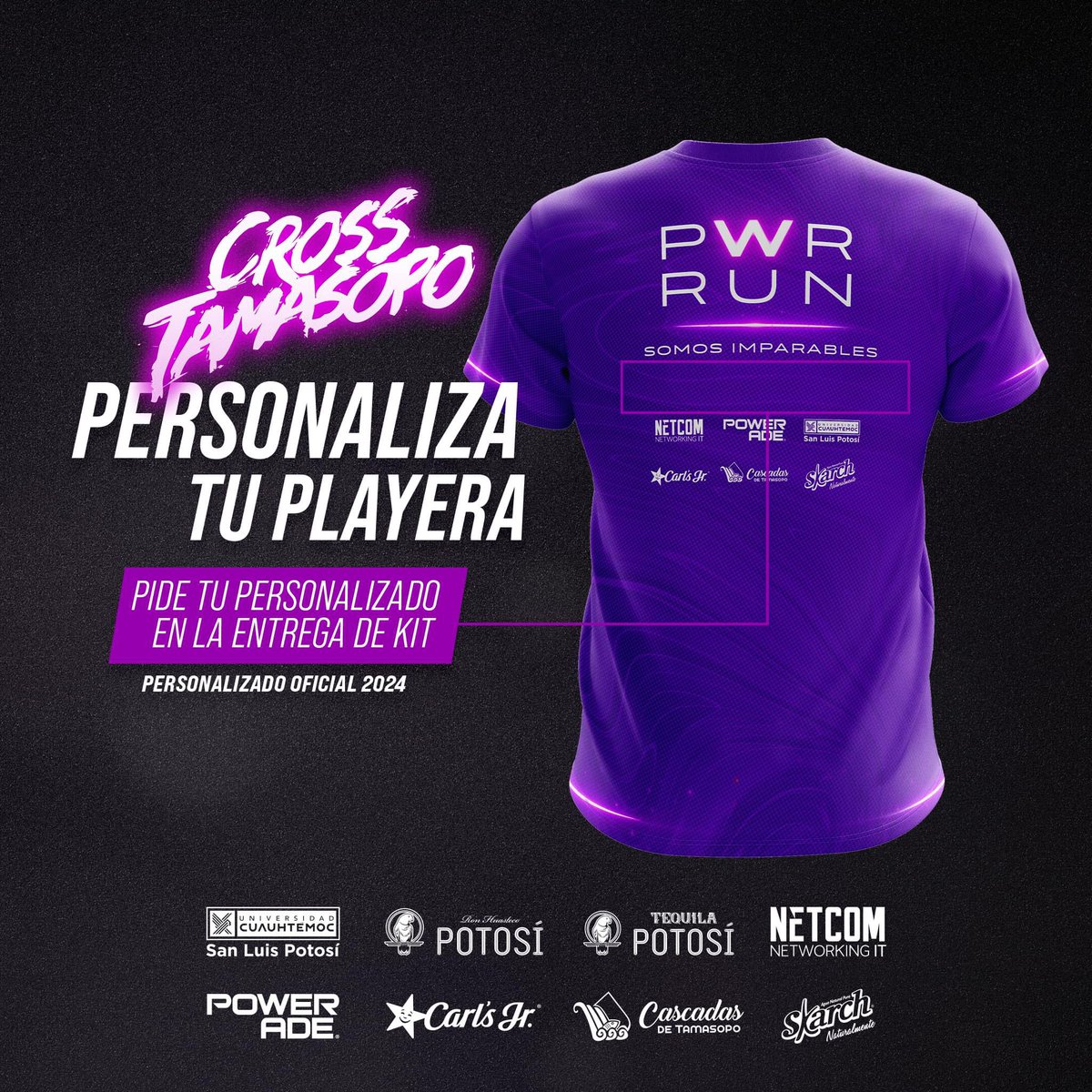 Este año podrás personalizar con tipografía de Cross Tamasopo tu playera oficial marca <a href="/SporelliOficial/">Sporelli</a>