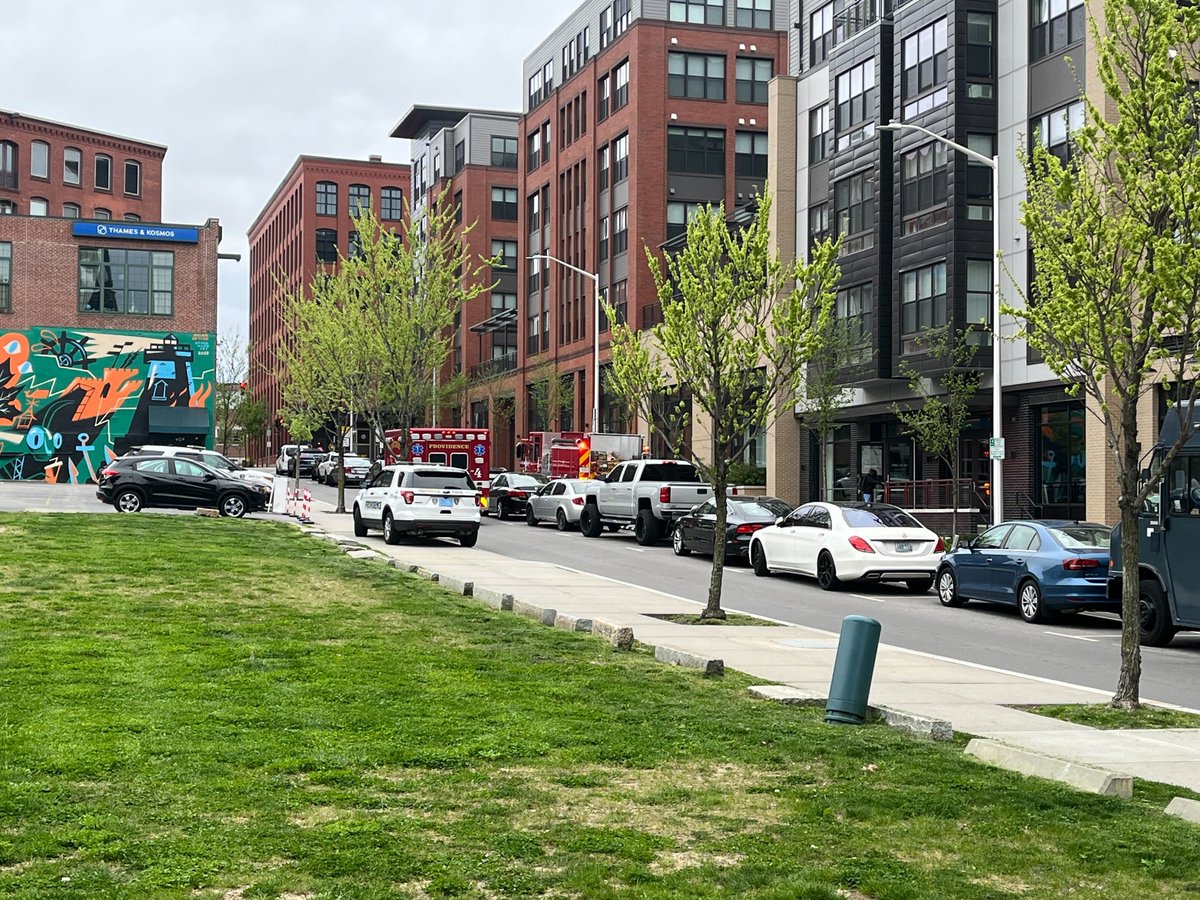 PVDStreets's tweet image. Yesterday afternoon, emergency services were called to a building on Clifford Street. We observed a fire truck drive up the bike lane because of car traffic and the ambulance. Great example of how two-way urban trails can improve emergency response, not prevent it.
