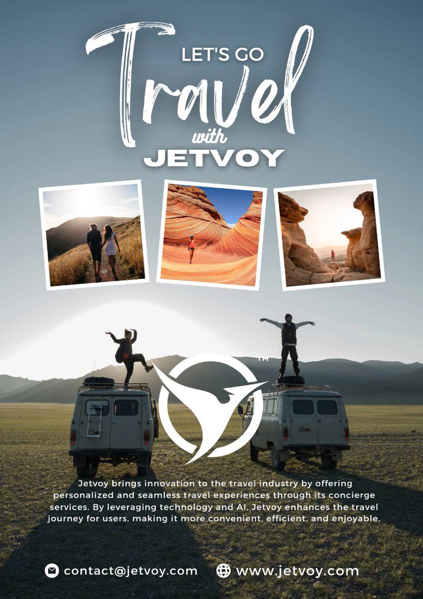 Tire of Pump & Dumps in crypto? 😫 🚀💎 Go utility coins $Jetvoy Ai coin PRESALE LIVE🚨 Launching on Coinbase decentralize exchange (DEX) 🇺🇸 👉Booking.com partnership Join fast: 💨 t.me/JetvoyToken Jetvoy.com Jetvoy.io