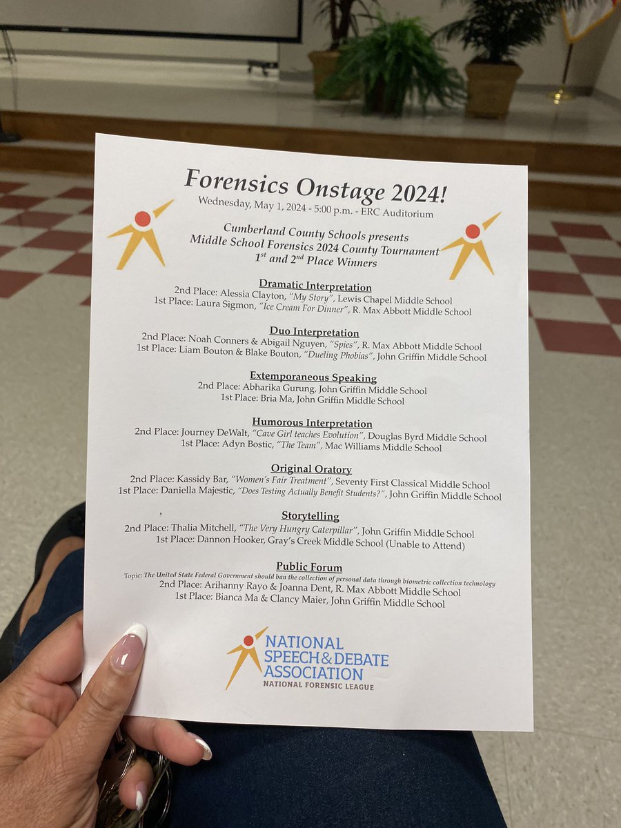 Celebrating Knight Scholar Kassidy's & Alessia’s stellar performances at the Forensics County Tournament! 🏆 Super proud of her achievements! #KnightScholars #ForensicsChampion @71stCMS