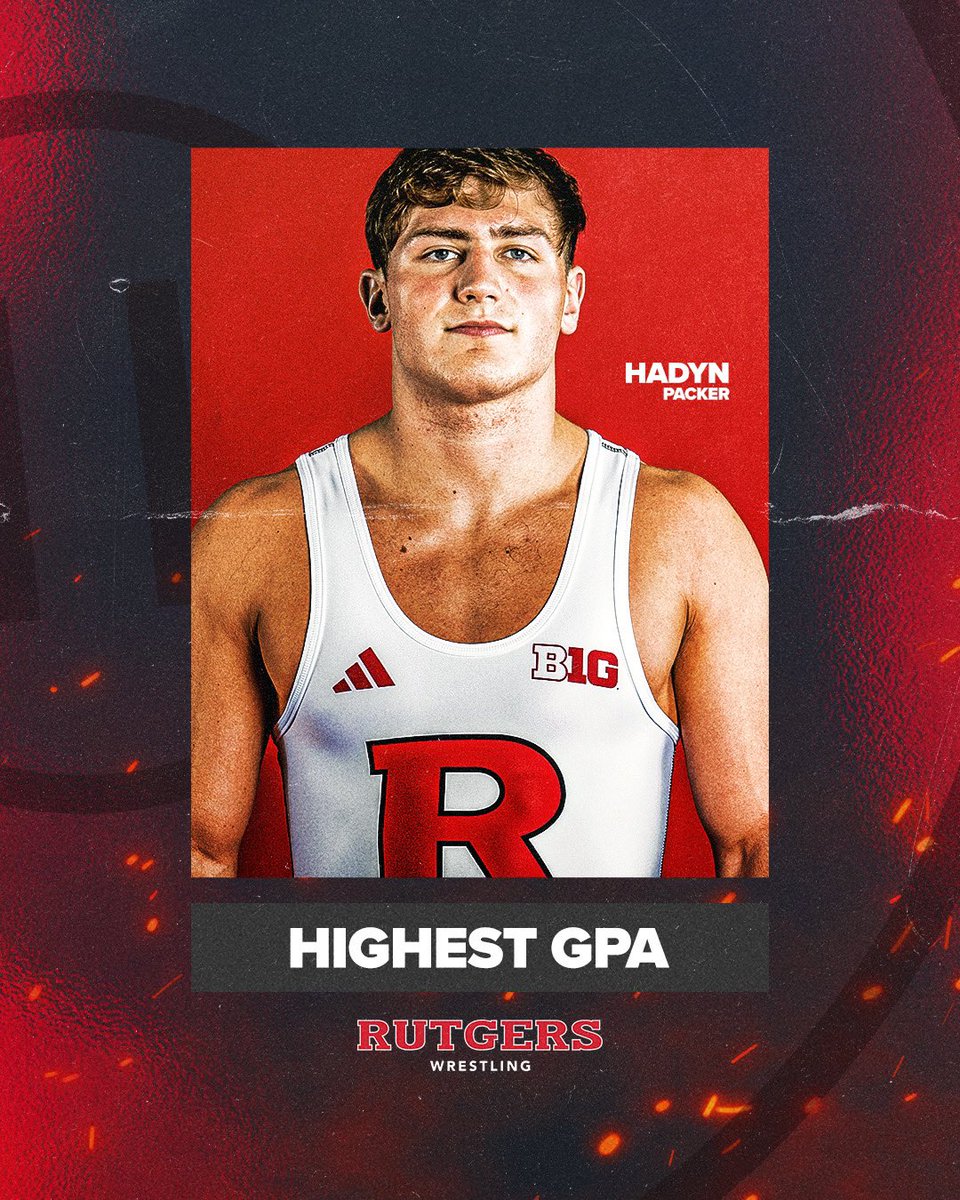 Excited to announce our annual team awards at tonight’s banquet!   Our Highest GPA Award goes to Hadyn Packer!   #RelentlessPursuit | #GoRU