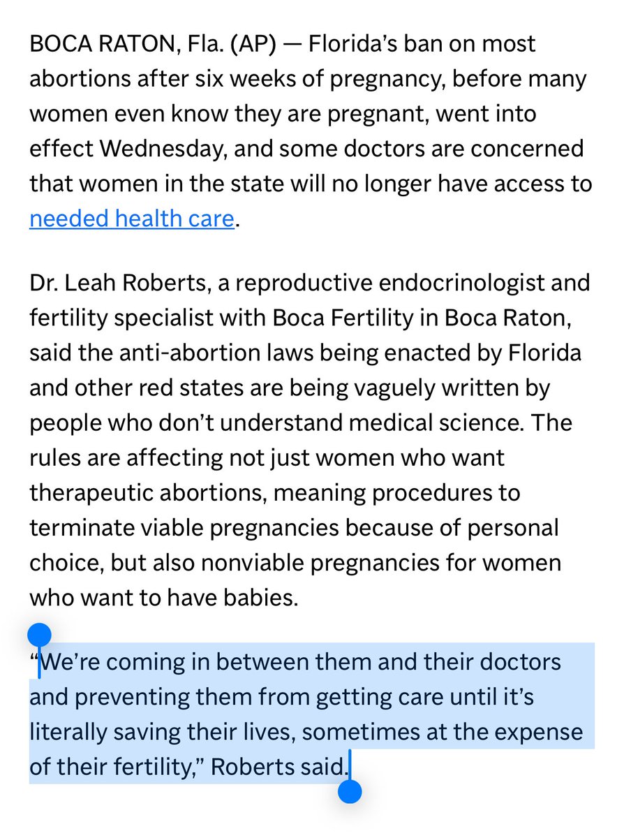 When Donald Trump appointed judges who would take away a woman's abortion rights He didn't just endanger pregnant persons He also significantly hurt families By destroying some women's capacity to have children *ever* WE CAN'T GO BACK Vote #Yeson4 #TrumpsFloridaAbortionBan