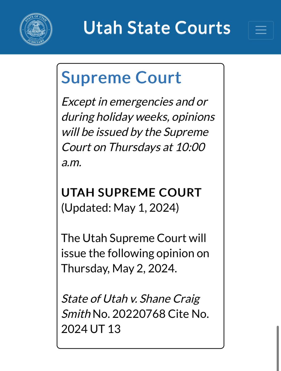 Another week with no partisan gerrymandering opinion from the Utah Supreme Court.