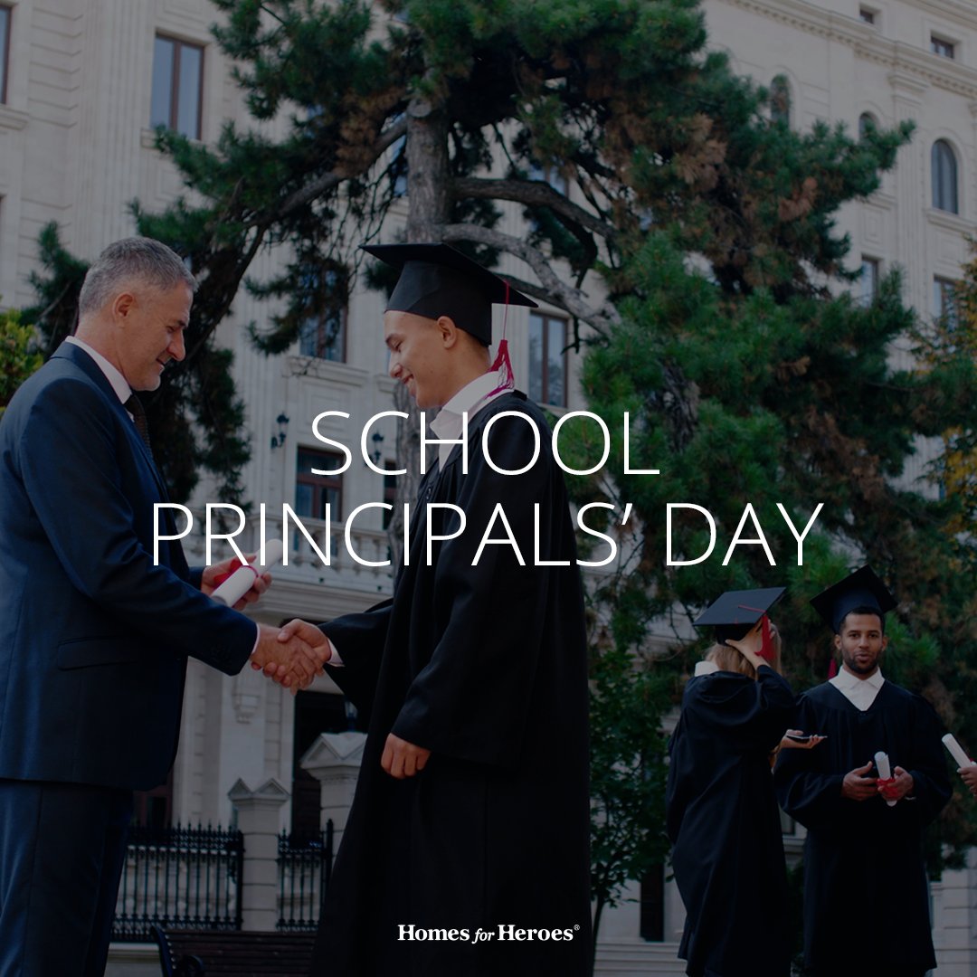 🏫 Happy School Principal's Day to the visionary leaders who inspire, empower, and shape the future generation. Here's to celebrating the incredible impact of school principals everywhere! 🌟 #SchoolPrincipalsDay #LeadersInEducation #HomesforHeroes #guildmortgage