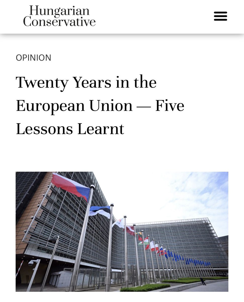 It was exactly 20 years ago, on 1 May 2004 that #Hungary joined the #EU. Twenty years later, however, it is already possible to take stock. There are 5 lessons learnt: 1. The 2004 enlargement was the last successful undertaking of the EU. The 2004 enlargement was an unequivocal,…