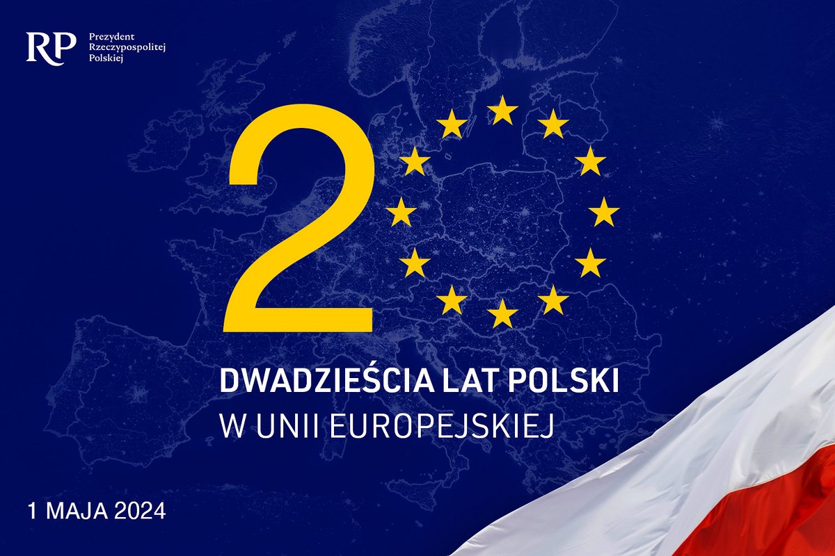 20 lat minęło w UNI EUROPEJSKIEJ! #HappyBirthday #Poland #UE #20latPolskiwUE