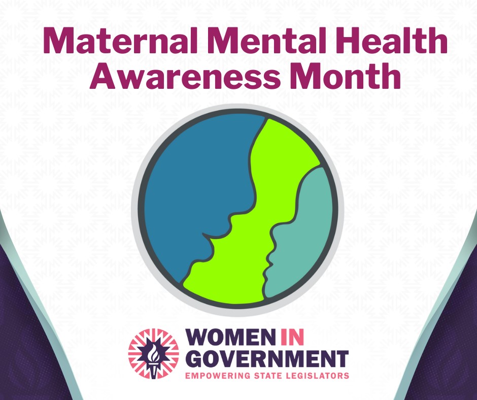 Women In Government recognizes #MaternalMentalHealthMonth. Did you know maternal mental health diseases affect approximately 15-20% of women in the period of pregnancy? Check out our latest virtual policy event on this subject feat. @5boymom as moderator: womeningovernment.org/event/accessto…