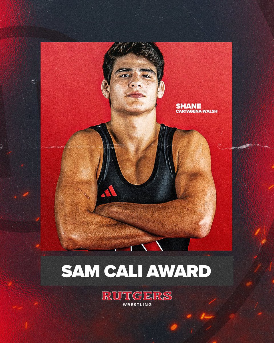 Our Sam Cali Award for Top Freshman goes to Shane Cartagena-Walsh!
 
#RelentlessPursuit | #GoRU