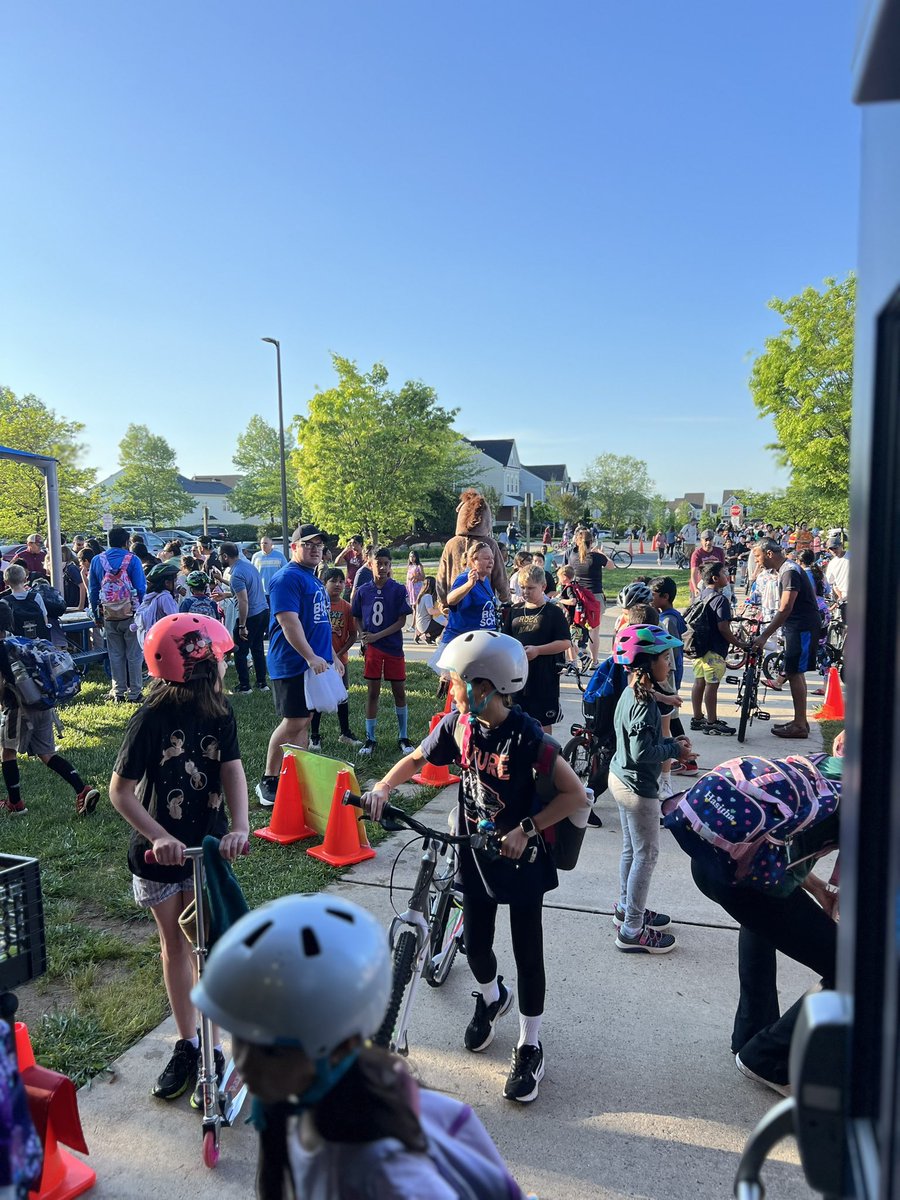Bike to school day was a HUGE success with a new county and school record! <a href="/Colts_CCE/">Creighton's Corner ES</a>
