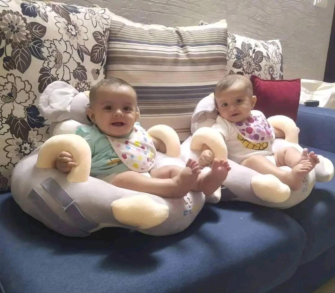 🚨The Israeli army killed the infants Maria and Masa in a missile strike on their family's home in #Gaza City. The duration of the war exceeded the number of days they lived !