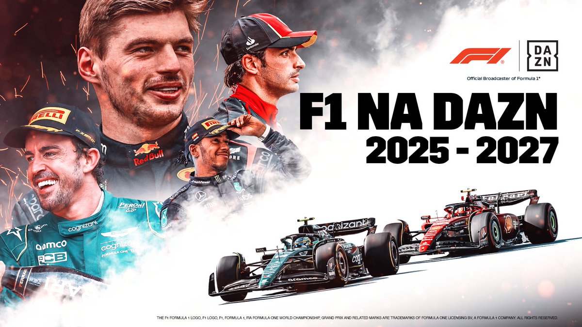 A Formula 1 é na DAZN de 2025 a 2027 🏎️💨

🗞️ Sabe mais aqui dazn.com/pt-PT/news