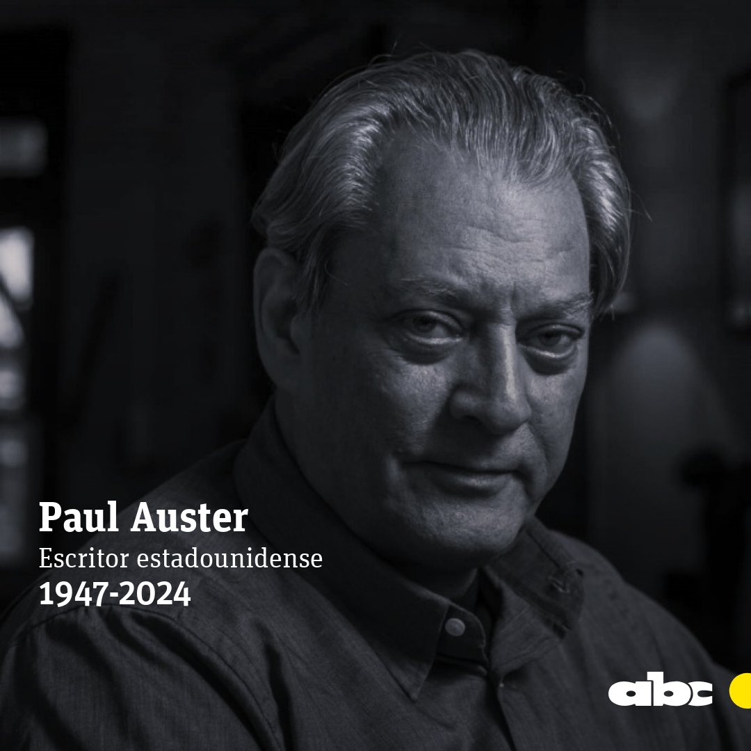 #ABCInmemoriam | El mundo de la literatura llora la pérdida del aclamado novelista estadounidense Paul Auster, quien falleció a los 77 años, a causa de un cáncer de pulmón.

Leé más: abc.com.py/internacionale…

🔴 Recibí las noticias en tu celular: whatsapp.com/channel/0029Va…