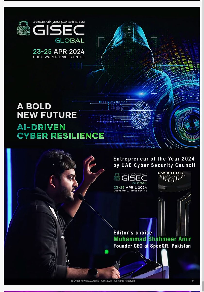 An absolutely breath taking work of art by Top Cyber News MAGAZINE showcasing the amazing event that was @GISECGlobal