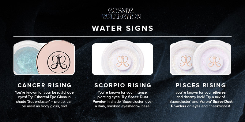 Let the stars guide your glam 🌌 tag your rising sign and let us know if you'd rock these celestial looks! 💫