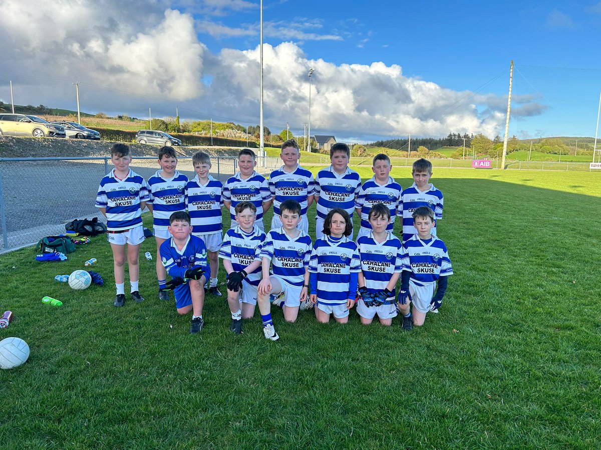 The Castlehaven u11s who played Sam Maguires this evening