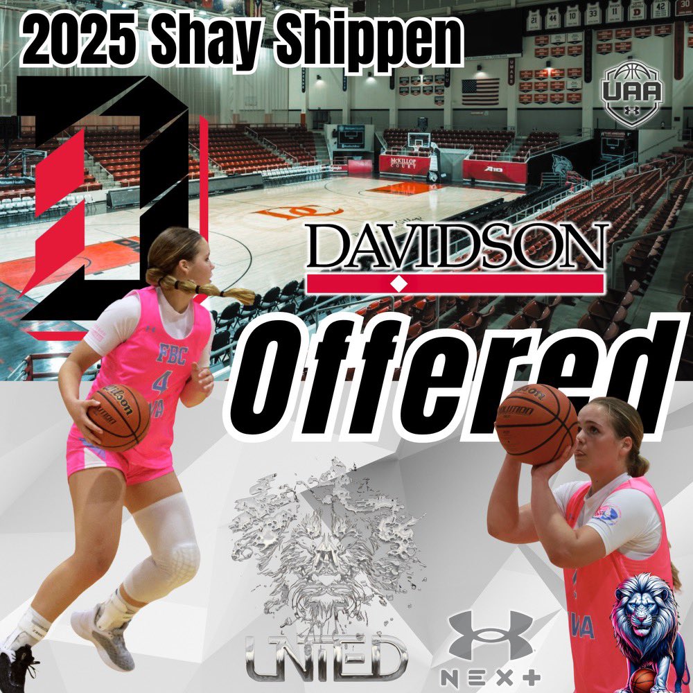 Congratulations to Shay Shippen on her offer to Davidson College. Shay was one of the top performers at GUAA Session 1 averaging 16.2 PPG & 6.2 RPG. 

#NWAMOB #FBCNWAlliance #FBCUnitedWC #FBCStrong