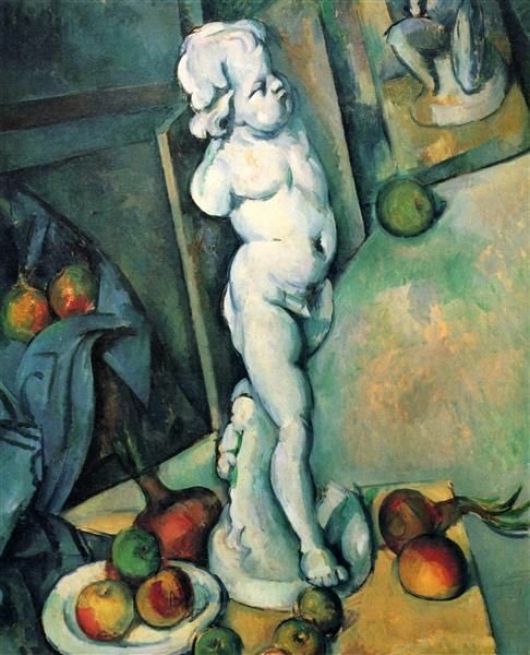 Paul Cézanne (France, 1839-1906): “Nature morte au moule en plâtre”.