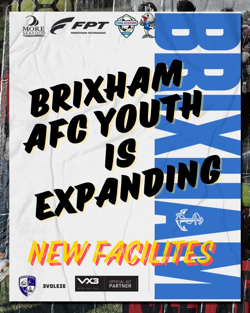 Huge news about Brixham AFC Youth Head to facebook.com/BrixhamAFC to find out more. 💙🤍💙🤍 'BLUE ARMY' @moreseafood @PumpTechLtd Breakwater Marine Engineering @fpt @BrixhamCasuals @Brixhamfishmkt @swsportsnews @TSWesternLeague 🐟🐟🐟
