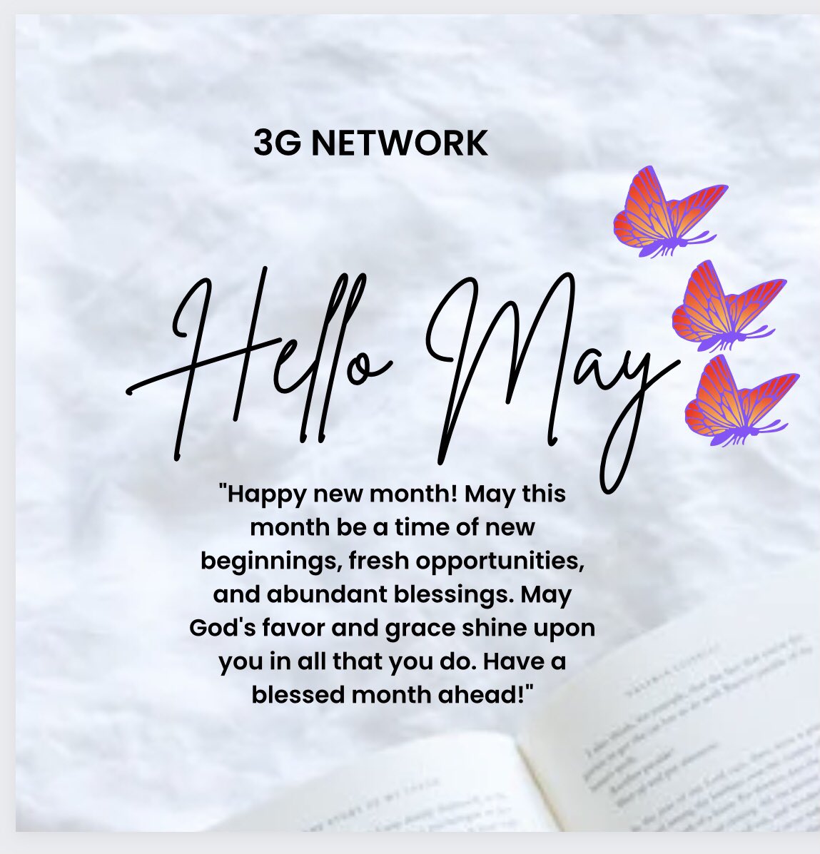 3Gnetwork133896's tweet photo. "🌟 Welcome to a Brand New Month! 🌟
Get ready to experience a month filled with exciting opportunities, connections, and growth. Stay tuned. Let's make this month the best one yet! 💪🎉 #3GNetwork #NewMonthNewPossibilities" https://t.co/u3d8L1V79v