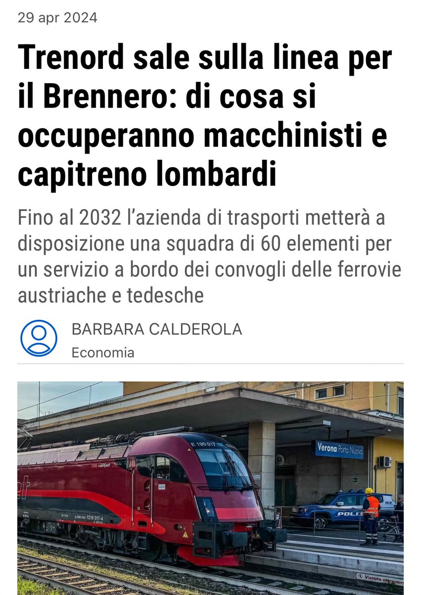 Alla #cagata “europea” imposta dalla feroce occupazione di #Londra pensa più nessuno. Il governo #tedesco in esilio a }Vienna assegna a Milano la gestione dei treni che porteranno le #truppe a #Verona per fottere i #francesi e non concedere tutto il Nord al default di Roma/3