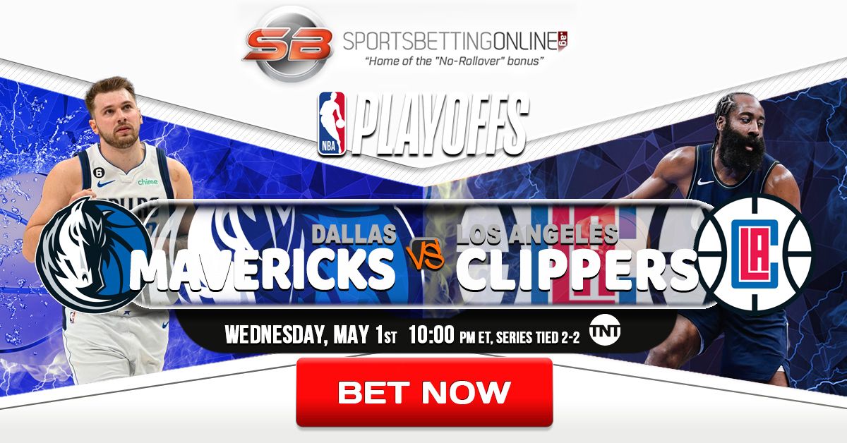 Bet NBA Playoffs!!
Dallas Mavericks -3 -105
Los Angeles Clippers +3 -115

buff.ly/3SqKLj4

#NBA #NBAPlayoffs #MFFL #ClipperNation #basketballbetting #bettingodds #sportsbettingonline #SBO