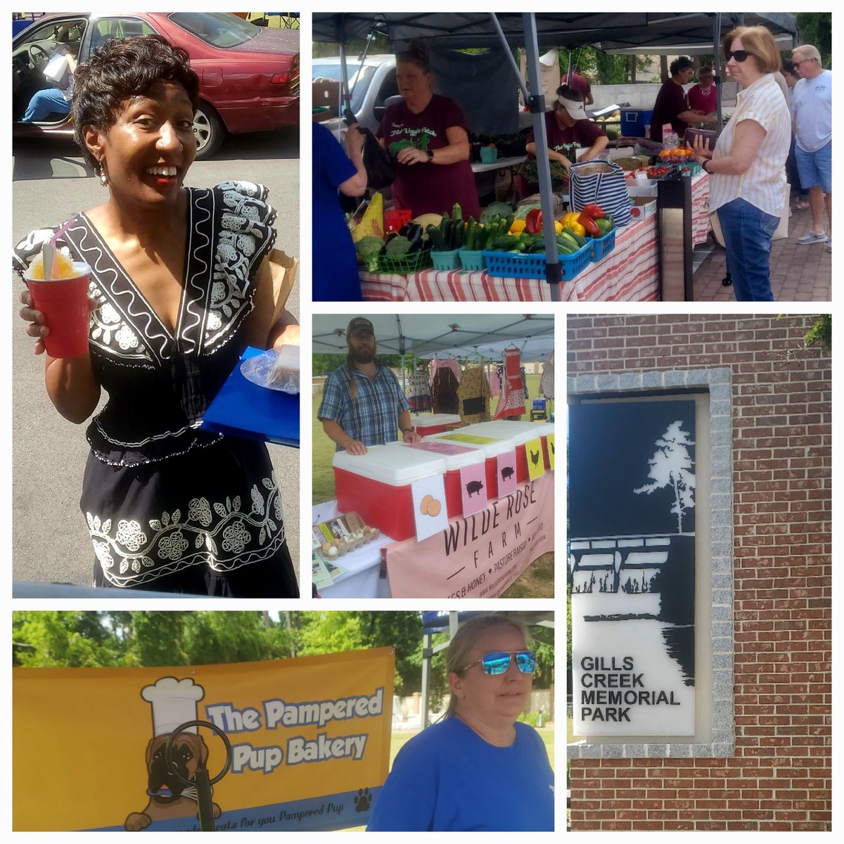 #forestacres #farmersmarket
#smallbusinessweek 

Final stop of the day was @ Forest Acres Farmers Market, every Wednesday at Gills Creek Memorial. Got to chat w/small businesses & artisans. Part of Forest Acres is in District 3 of Richland Co. Reminder this is Small Business Week