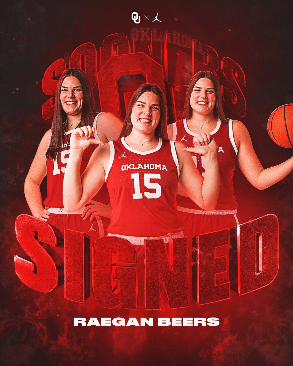 We got the best of the best. Welcome to the family, @RaeganBeers‼️ #BoomerSooner ☝️