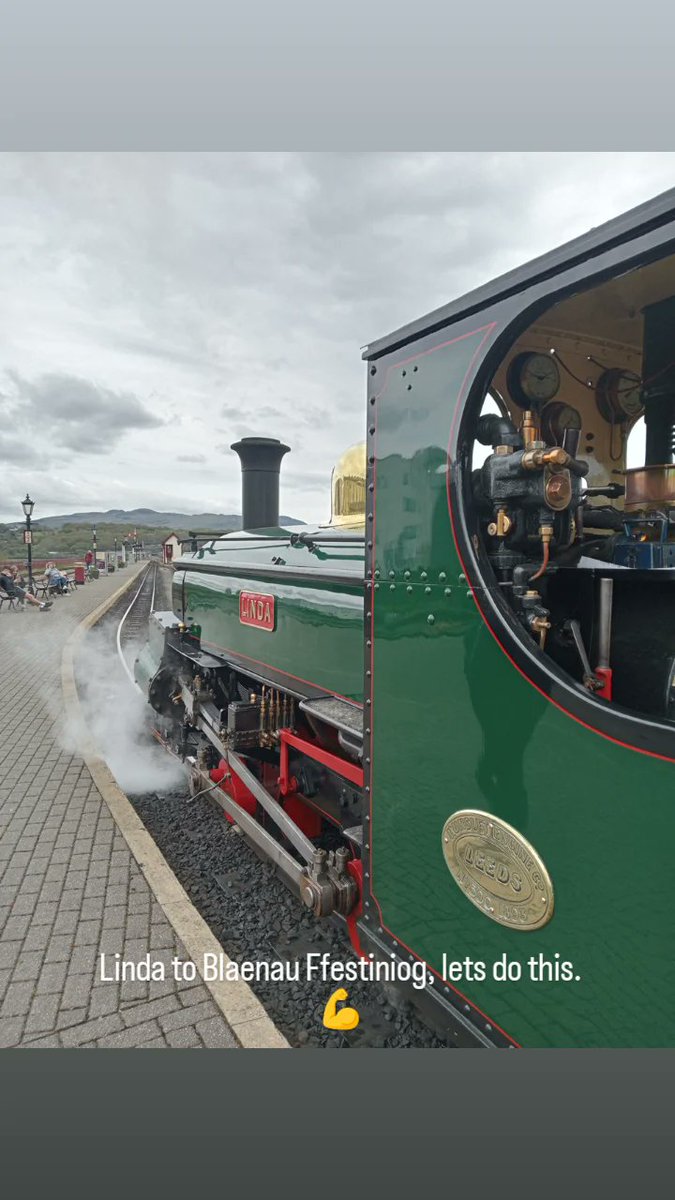 Travelled on The Quarryman today @festrail Linda was in top form 👌 #dayout @Gr8LittleTrains #NorthWales #Snowdonia