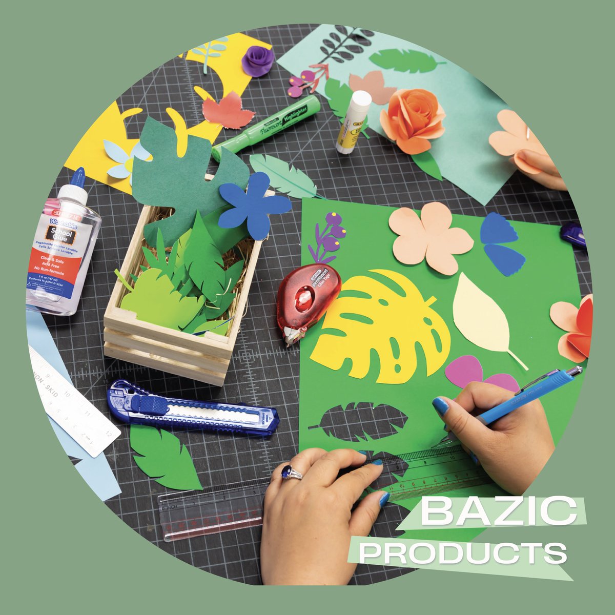 Celebrate Screen-Free Week with BAZIC Products and create something with our Construction Paper! Check the link in our bio for the link to our blog for even more crafting ideas! Shop now at bazicstore.com for all your art supplies! 🎨