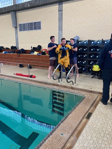 I) Training Day 43, 1 May 2024: Today was Water Rescue Day. Recruit firefighters relocated to the Massachusetts State Police training tank in Framingham for water rescue training training. #cambridgefireacdemyrecruitclass2024 -01