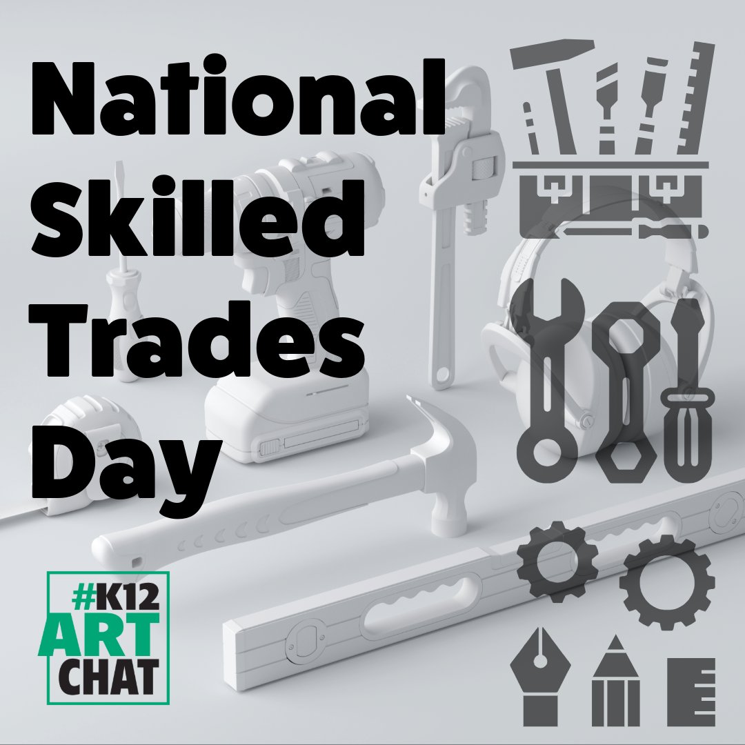 The respect is mutual. Celebrate #NationalSkilledTradesDay. Read about this great group of people.  nationaldaycalendar.com/national-day/n… Then share a photo of your favorite Skilled Trades Person using #K12ArtChat @SchoolArts @AdobeForEdu @allartscan