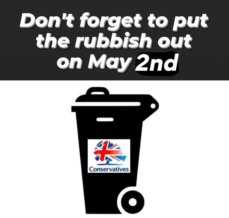 It's bin day! #LocalElections #LocalElections2024 #ToriesOut