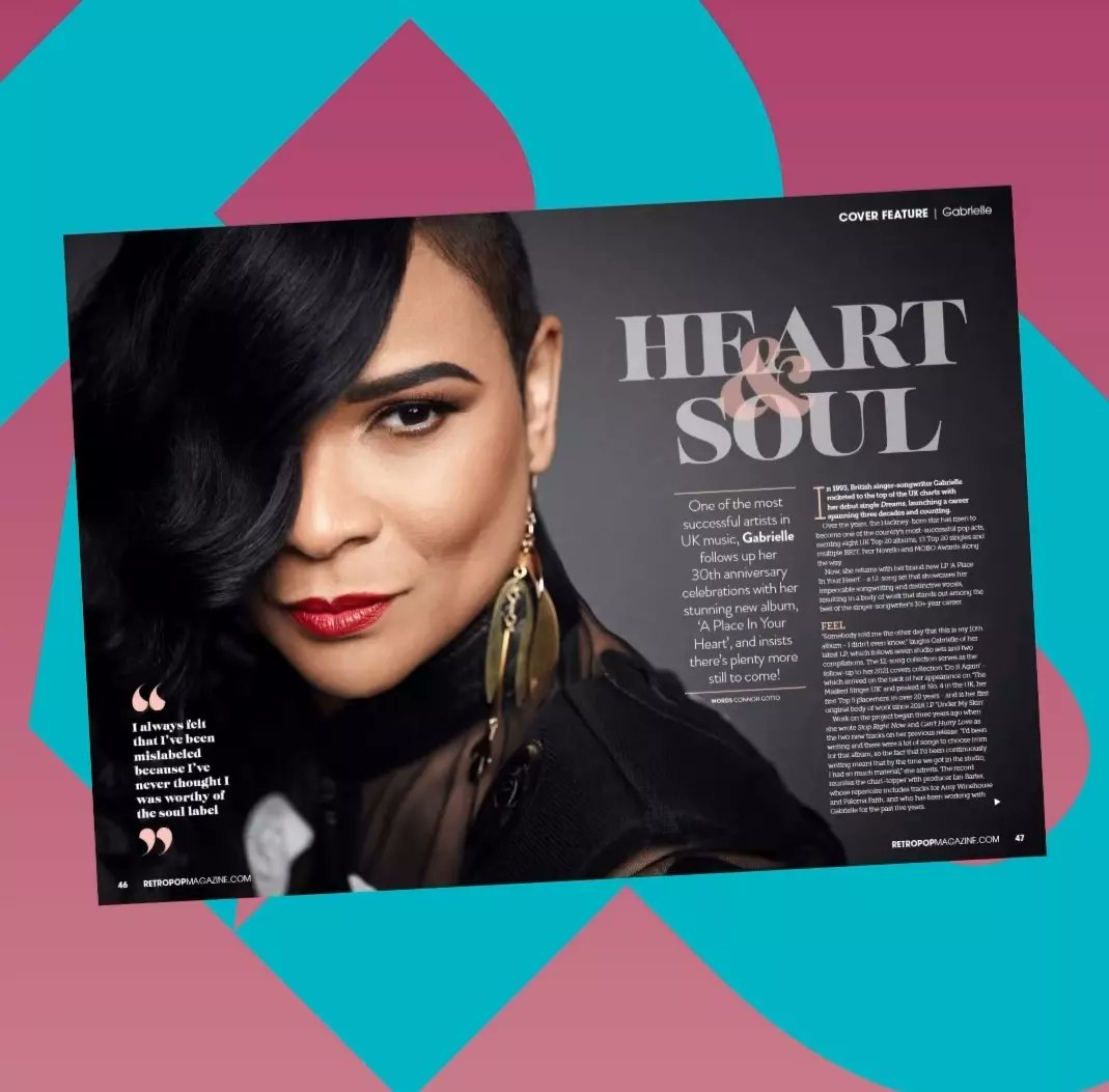 'I didn’t know how to do or be anything else. I could only be myself!'

Cover star GABRIELLE talks about her brand new album in the new issue of RetroPop - OUT NOW.

@GabrielleUk @RETROPOPmag 

#Gabrielle #GABRIELLEUK #Music #SingerSongwriter #Magazine #RetroPop #NewMusic #OutNow