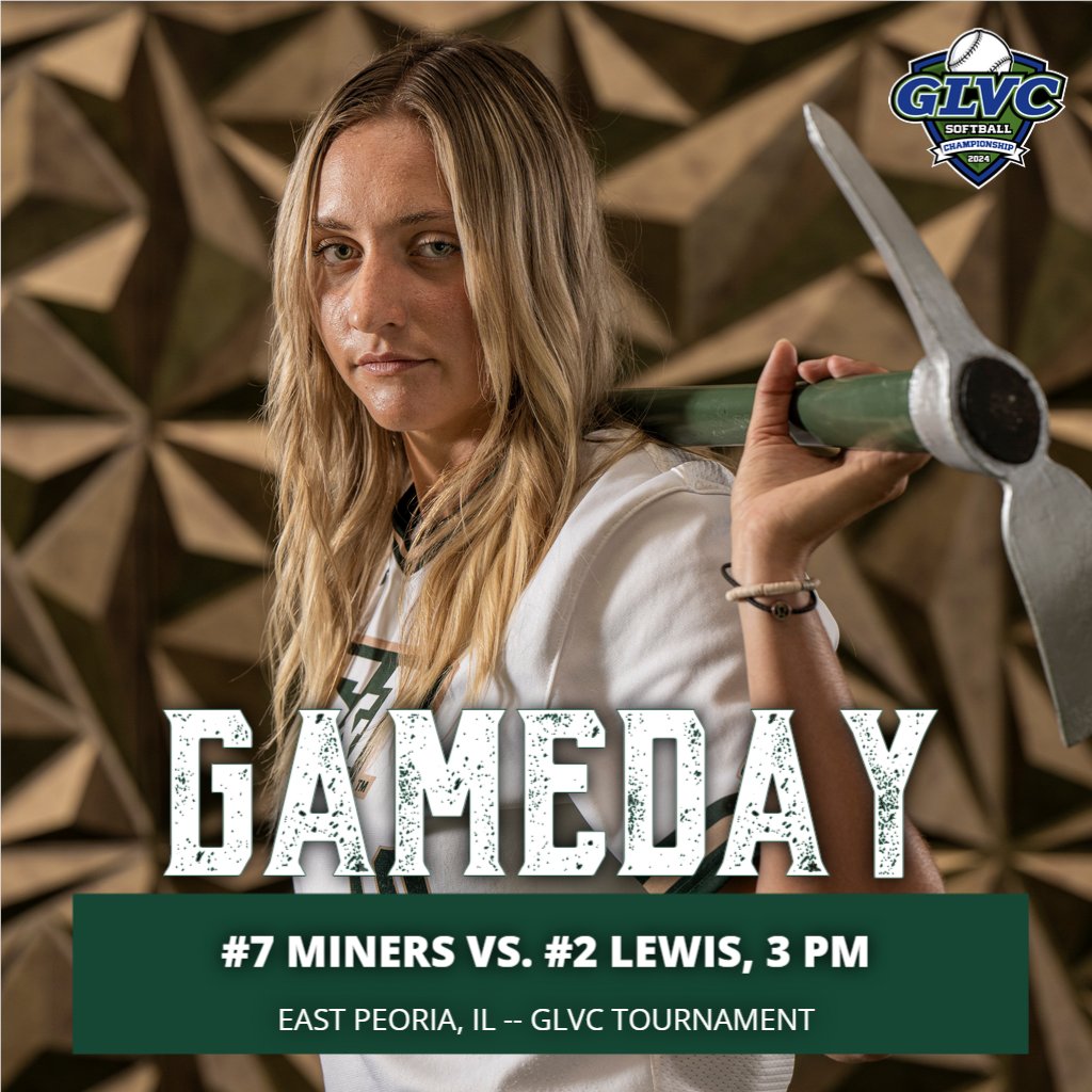 S&T faces Lewis in the opening round of the GLVC Softball Tournament! Go Miners! Live Video: glvcsn.com Championship Central: bit.ly/3y0DiBL #minerpride