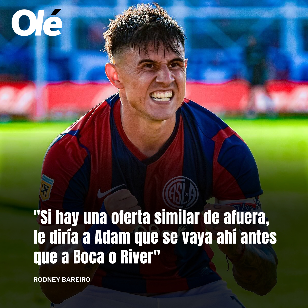 Rodney Bareiro, hermano de Adam, le brindó un consejo al delantero de San Lorenzo ante las posibles ofertas de Boca y River ⚠️

💬  'Le dije: 'Vendiste la imagen que sos muy hincha de San Lorenzo, que lo querés mucho y te besaste el escudo'. Le pregunté si está preparado para…