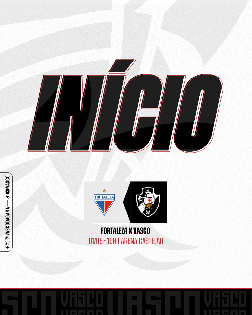 ⏱️ 0’ | 1T COMEÇA A PARTIDA NA ARENA CASTELÃO. VAMOS PRA CIMA, VASCÃO! 💪💢 #FORxVAS 0️⃣-0️⃣ #CopaDoBrasil2024 #VascoDaGama