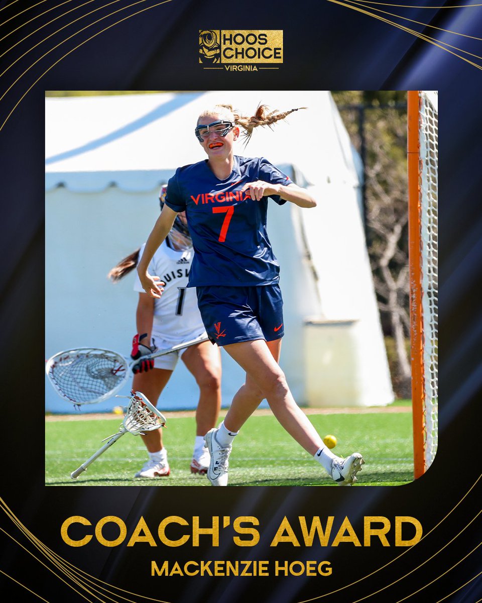 Congratulations to the winner of our Coach's Award for 2024: Mackenzie Hoeg 👏 #GoHoos