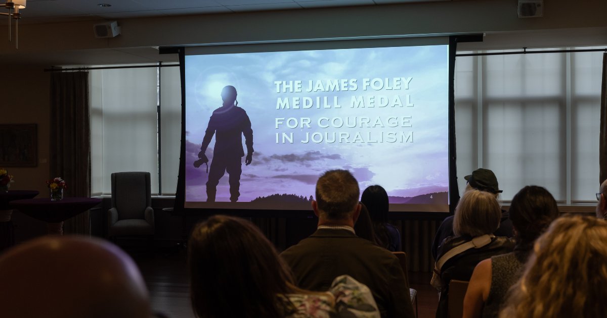 Thank you to everyone who recently attended the special presentation of the James Foley Medill Medal for Courage in Journalism and the accompanying symposium which highlighted threats to journalism domestically and abroad.